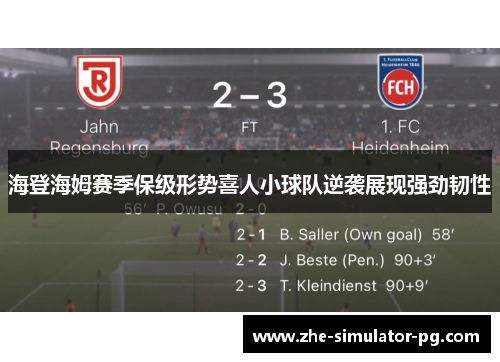 海登海姆赛季保级形势喜人小球队逆袭展现强劲韧性